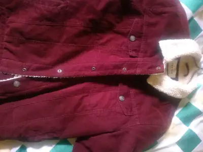 Chaqueta Foster burdeo con forro de lana - miniatura 2