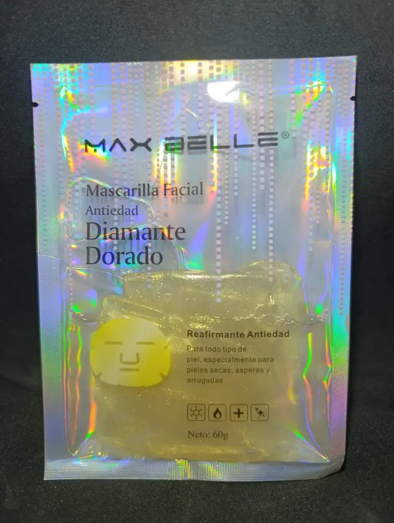 Mascarilla facial antiedad Max Belle diamante dorado