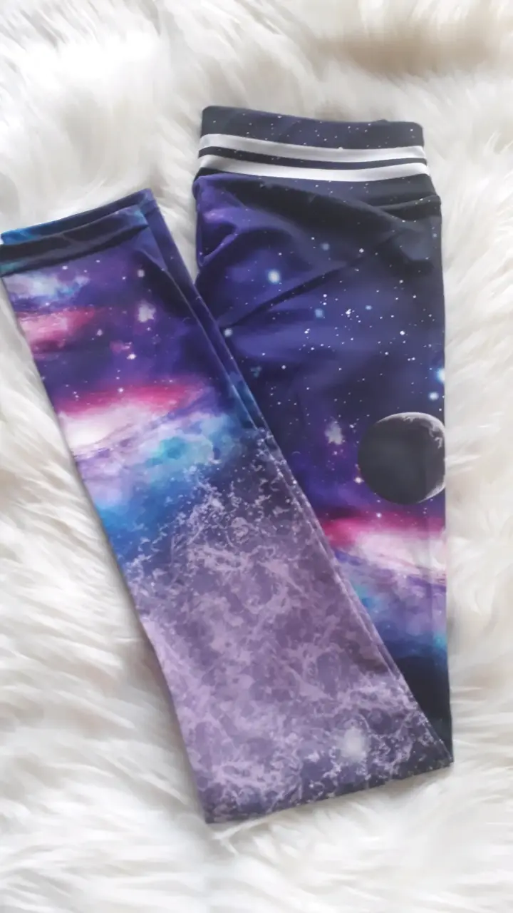Leggings deportivos estampado galaxia - 1