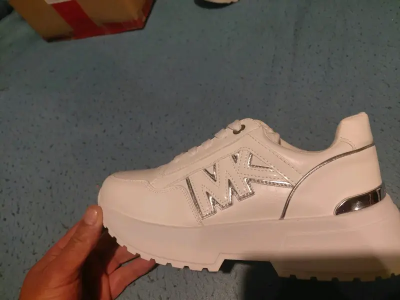 Zapatillas deportivas blancas MK de plataforma - 3