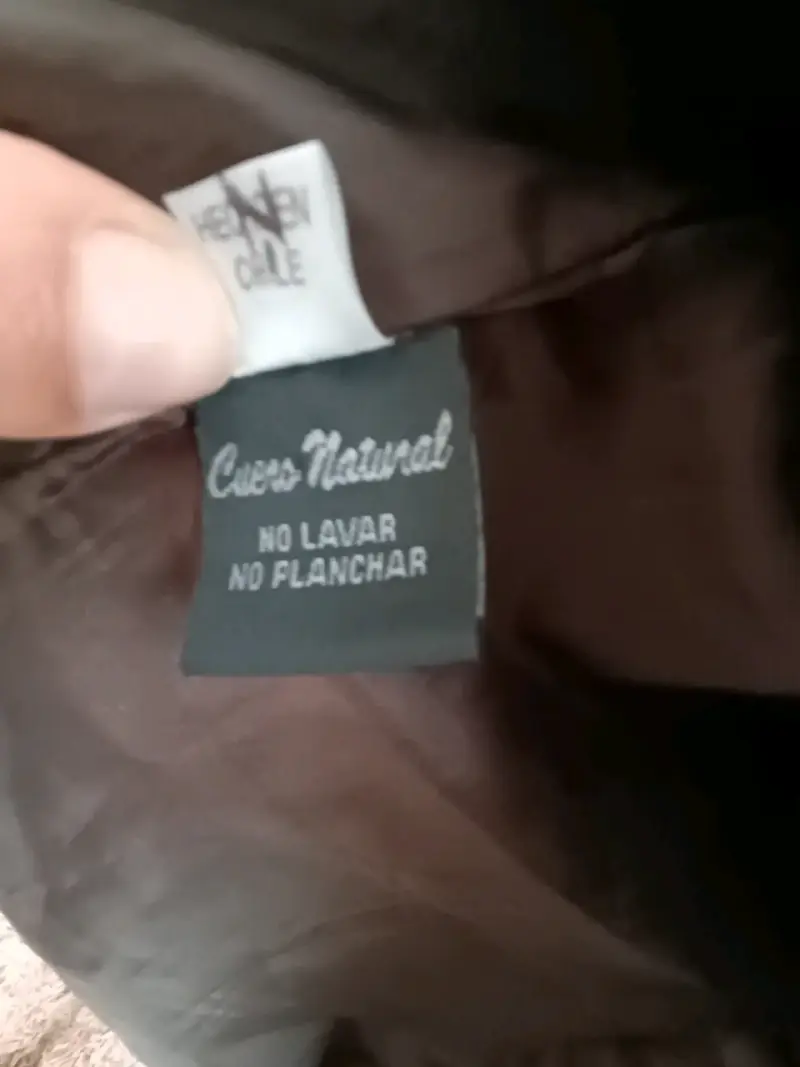 Chaqueta de cuero marrón para mujer - 4