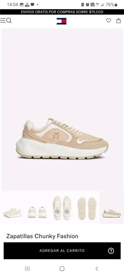 Zapatillas deportivas Tommy Hilfiger beige - miniatura 4