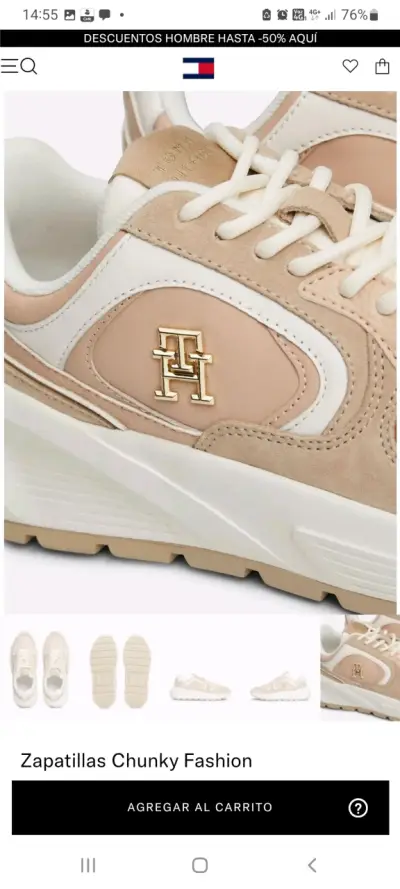 Zapatillas deportivas Tommy Hilfiger beige - miniatura 5