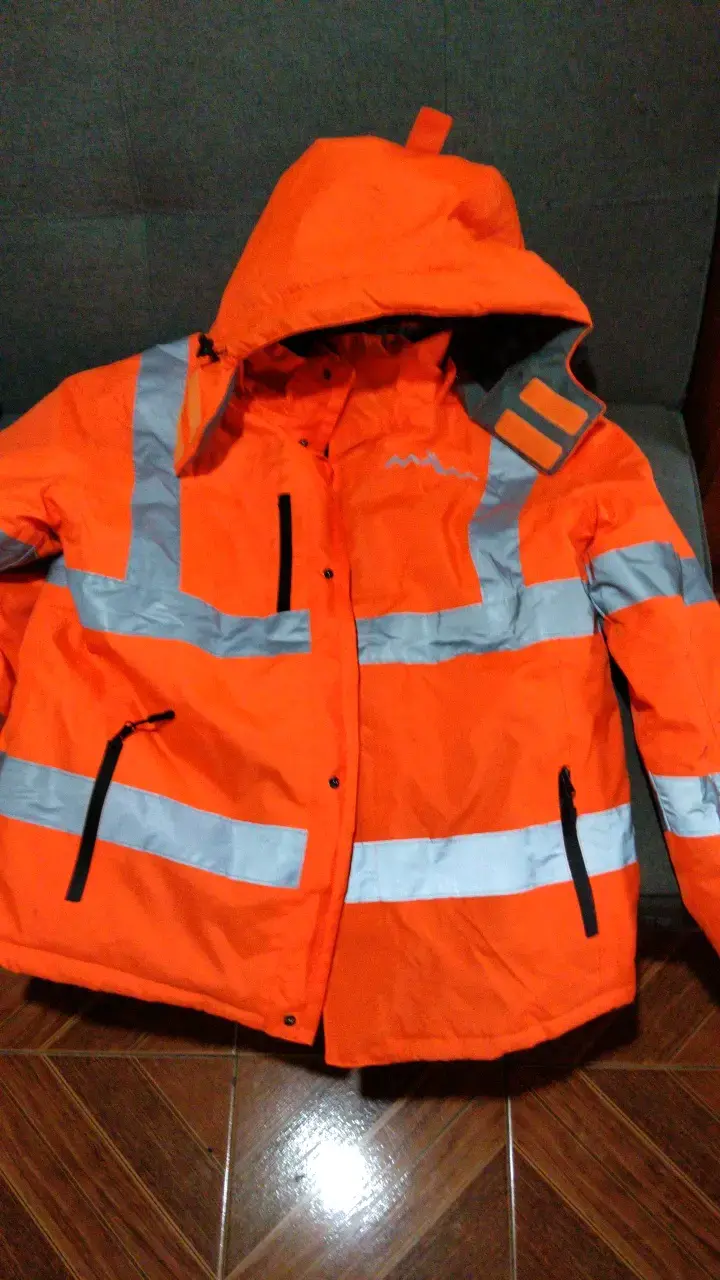 Chaqueta reflectante de seguridad naranja - 1