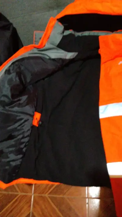 Chaqueta reflectante de seguridad naranja - miniatura 2