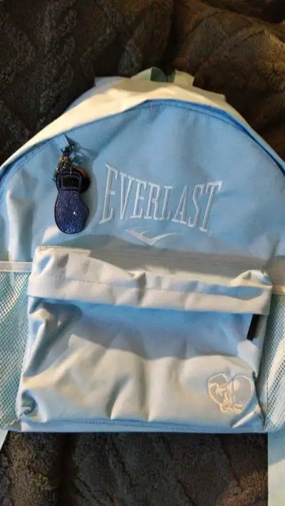 Mochila Everlast azul con bolsillo frontal - miniatura 2