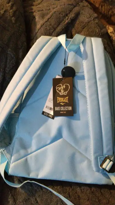 Mochila Everlast azul con bolsillo frontal - miniatura 3