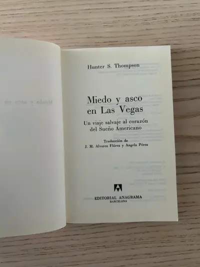 Libro 'Miedo y asco en Las Vegas' de Hunter S. Thompson - miniatura 4