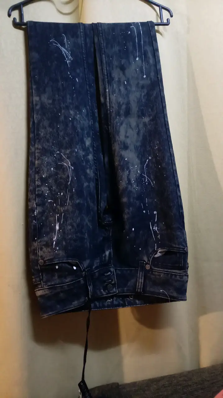 Suéter de lana azul con cuello alto - 6