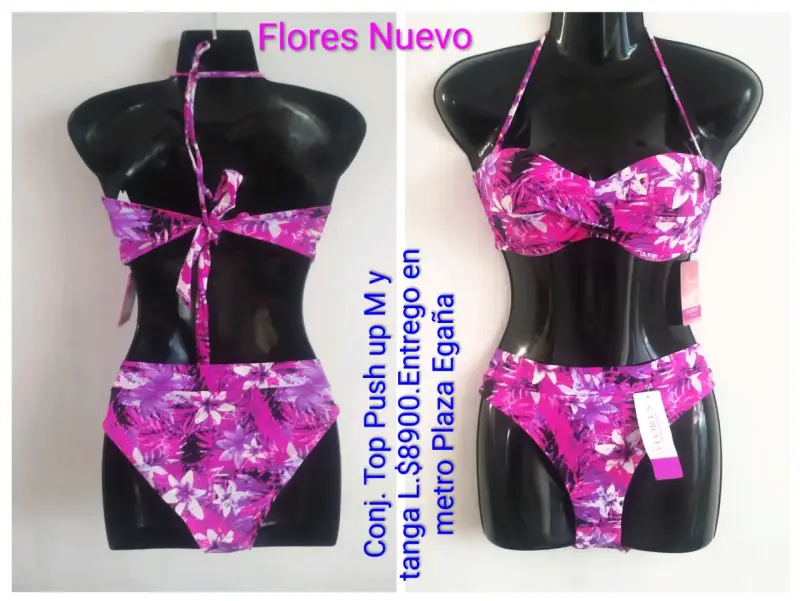 Bikini floral push up nuevo