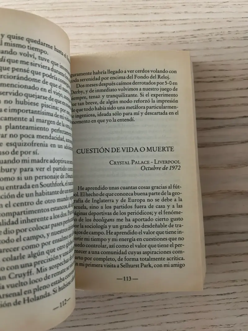 Libro 'Fiebre en las gradas' de Nick Hornby - 5