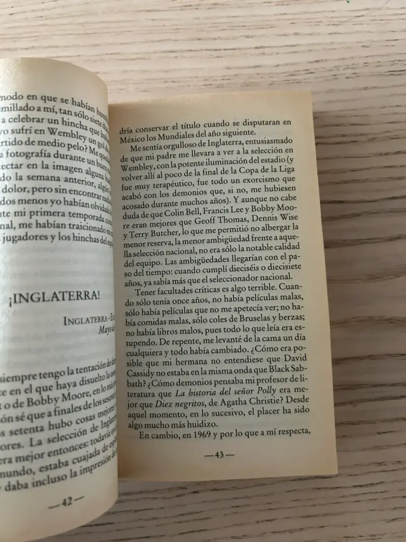 Libro 'Fiebre en las gradas' de Nick Hornby - 6