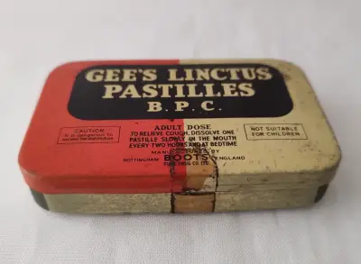 Lata vintage Gee's Linctus Pastilles - miniatura 2