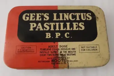 Lata vintage Gee's Linctus Pastilles - miniatura 3