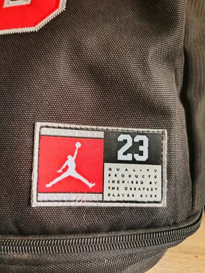 Mochila Jordan 23 negra deportiva original - miniatura 2