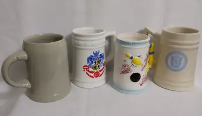 Set de jarros cerveceros de cerámica decorados - miniatura 2