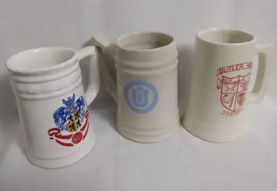 Set de jarros cerveceros de cerámica decorados - miniatura 4
