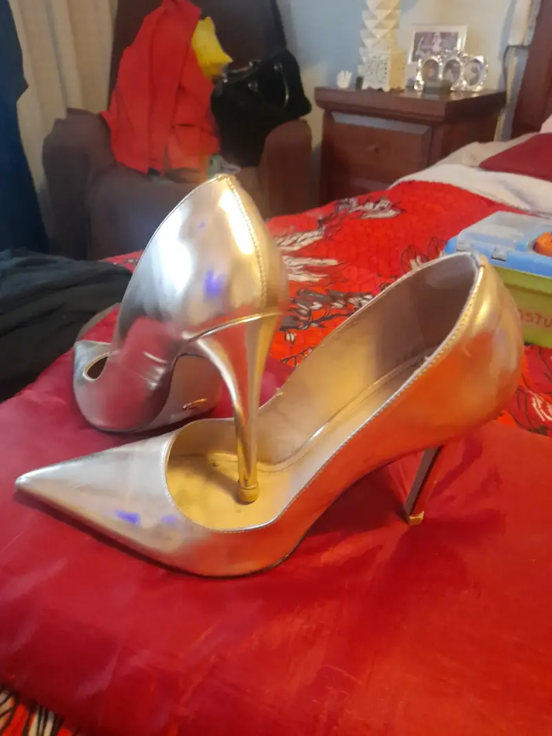 Tacones dorados elegantes para fiesta Gacel - 1