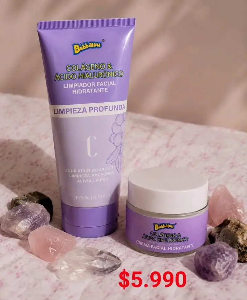 Set de limpieza facial hidratante Bubbaluu