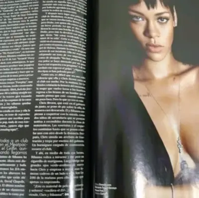 Revista GQ con Rihanna en portada año 2013 - miniatura 4