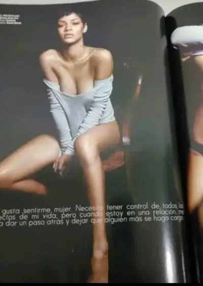 Revista GQ con Rihanna en portada año 2013 - miniatura 5