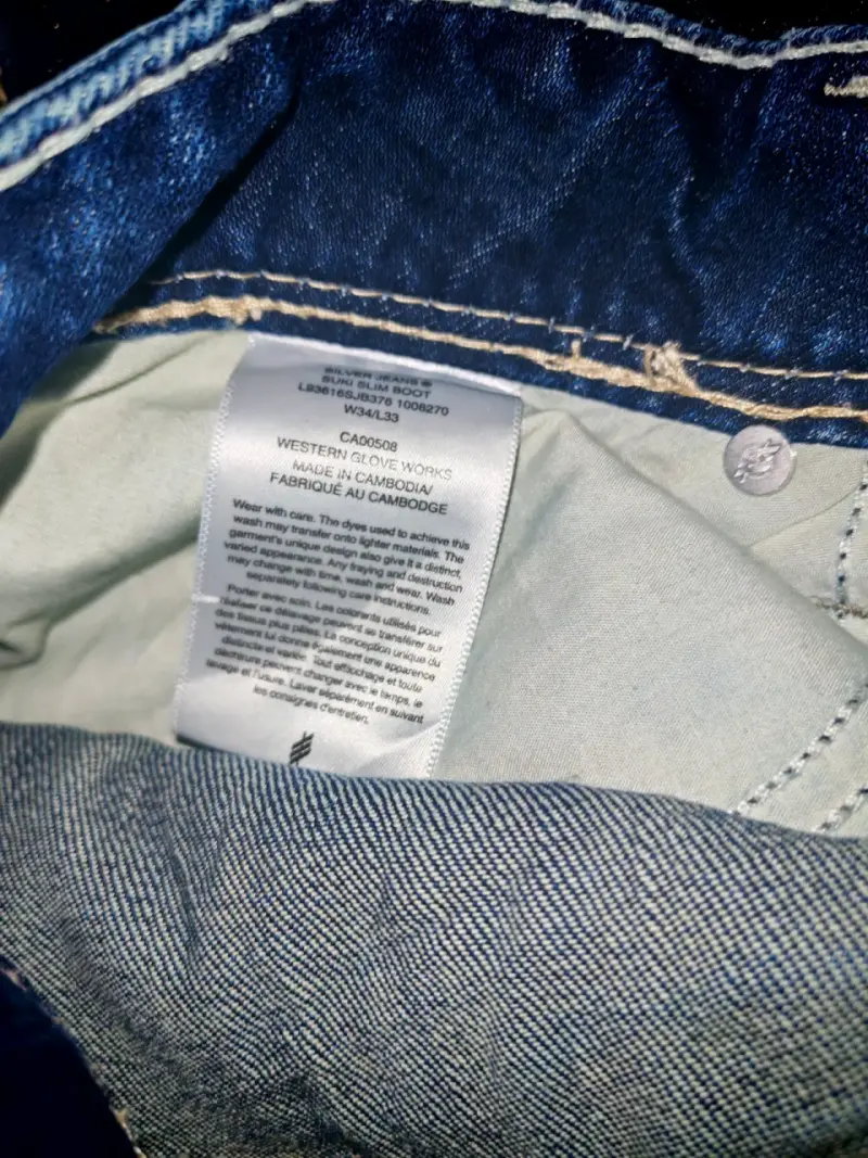 Jeans azul oscuro para hombre en buen estado - 4