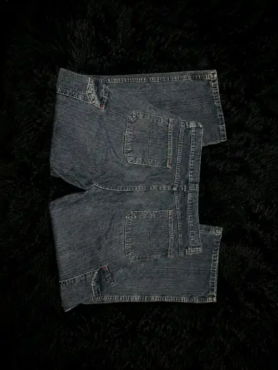 Pantalones cargo de mezclilla azul - miniatura 2