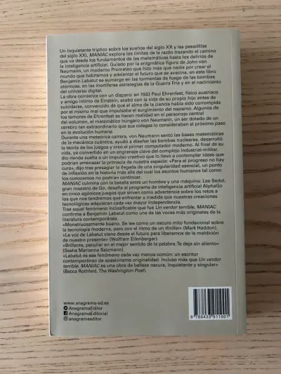 Libro 'Maniac' de Benjamín Labatut - miniatura 2