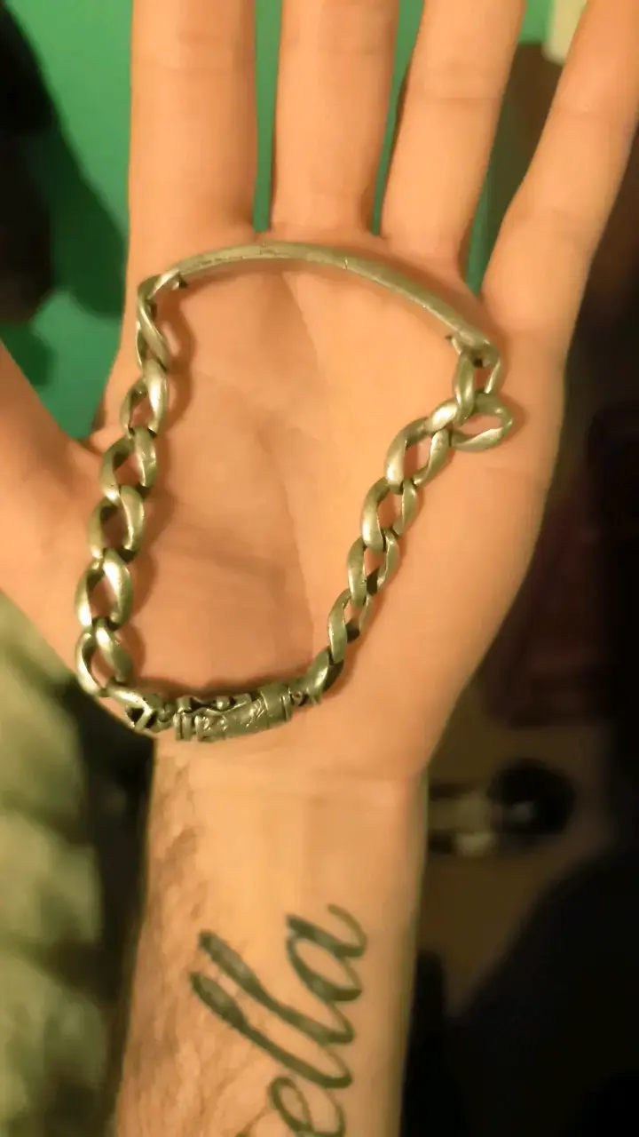 Pulsera de plata con cierre decorativo - 3