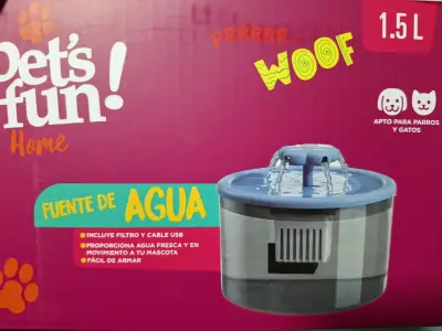 Fuente de agua para mascotas Pet's Fun 1.5L - miniatura 1