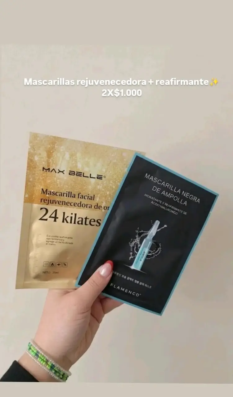 Pack 2 mascarillas faciales