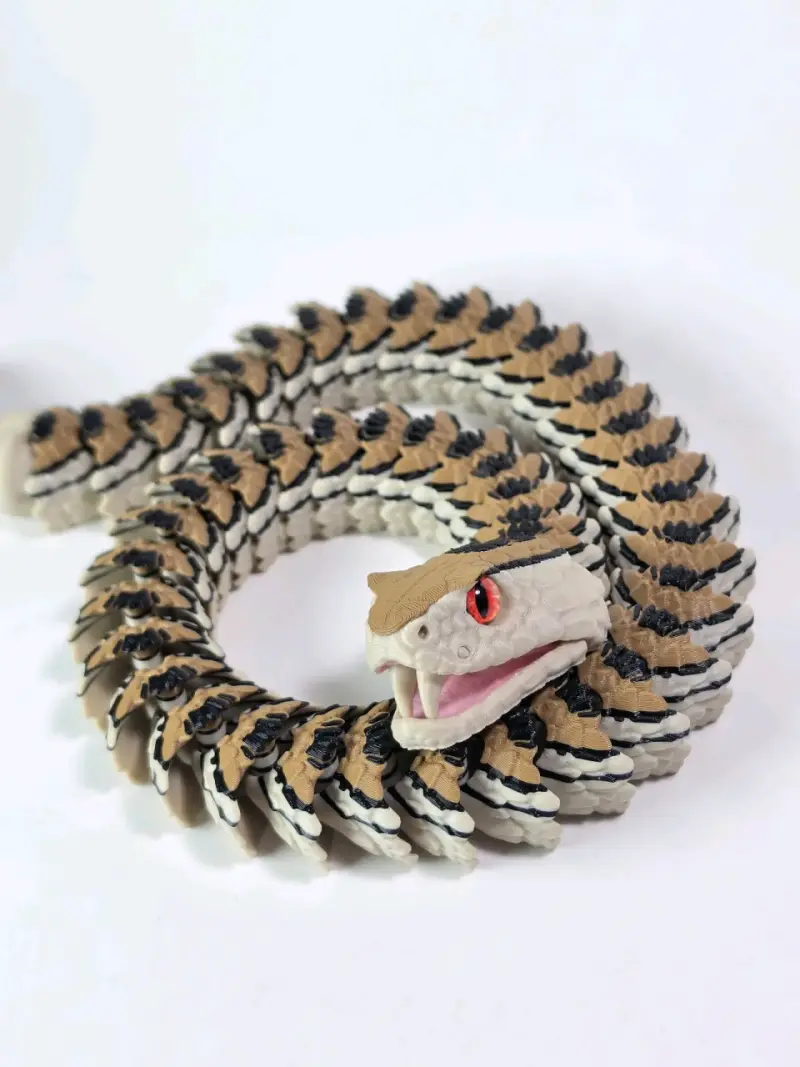 Serpiente Cascabel Articulada 60 cm - 3