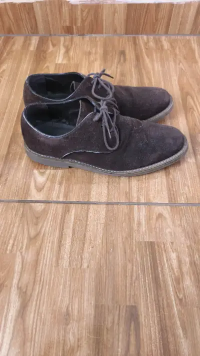 Zapatos de gamuza marrón para hombre - miniatura 2