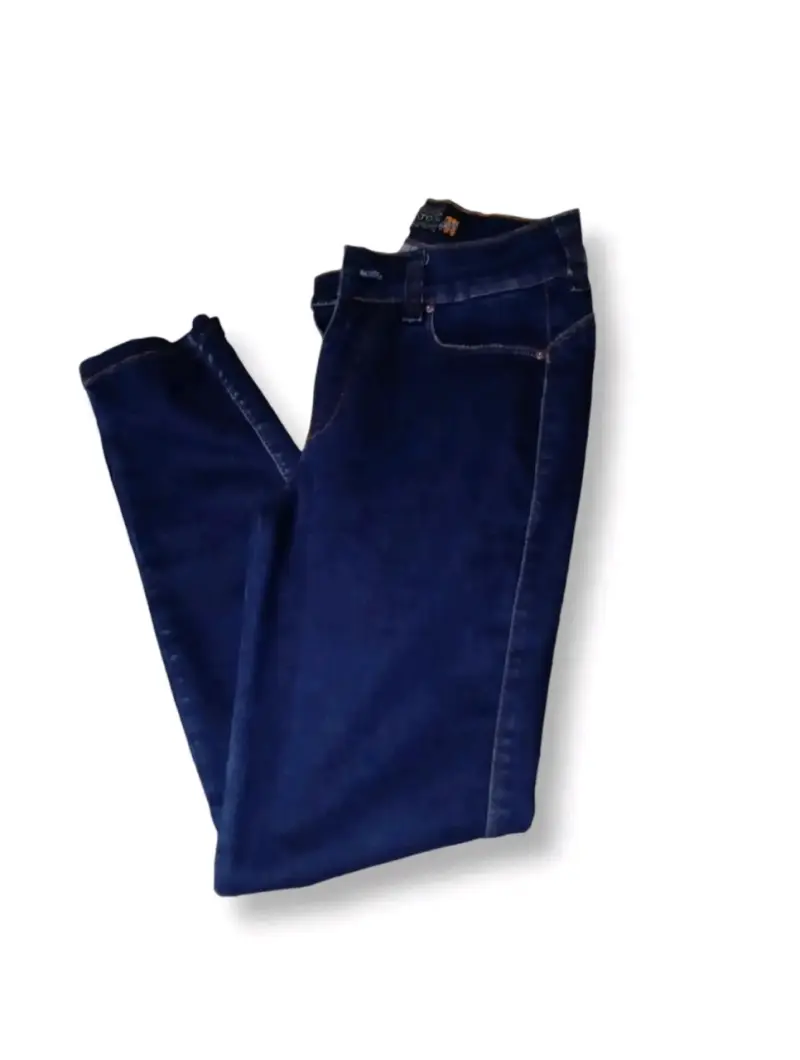 Jeans azul oscuro para mujer - 2