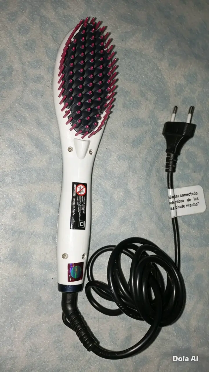 Cepillo alisador eléctrico blanco