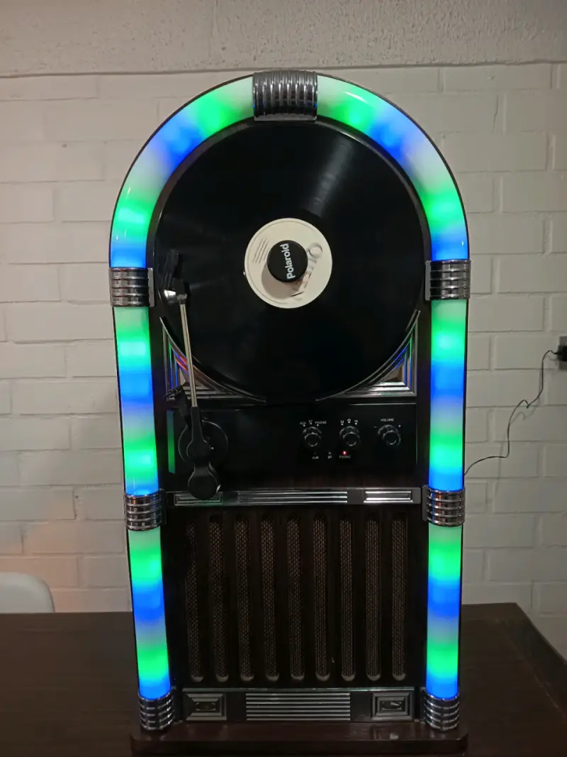 Jukebox retro con luces LED Polaroid - 1