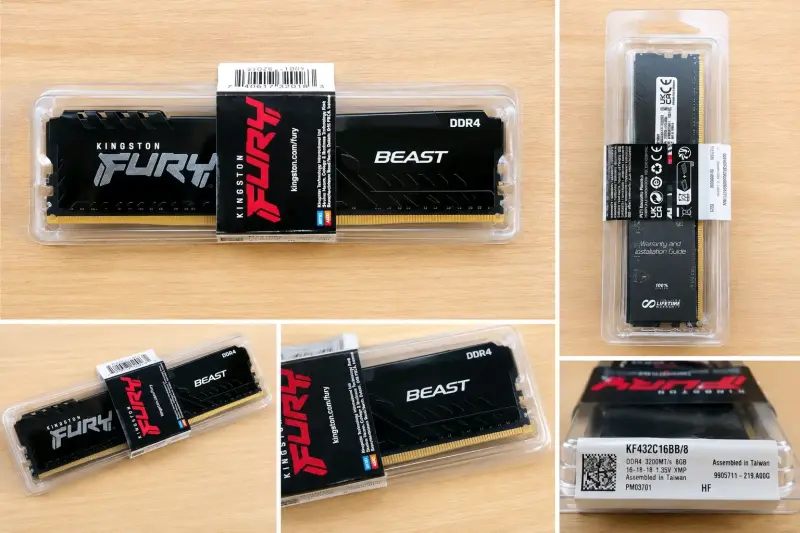 Memoria RAM Kingston Fury Beast DDR4 8GB - 1