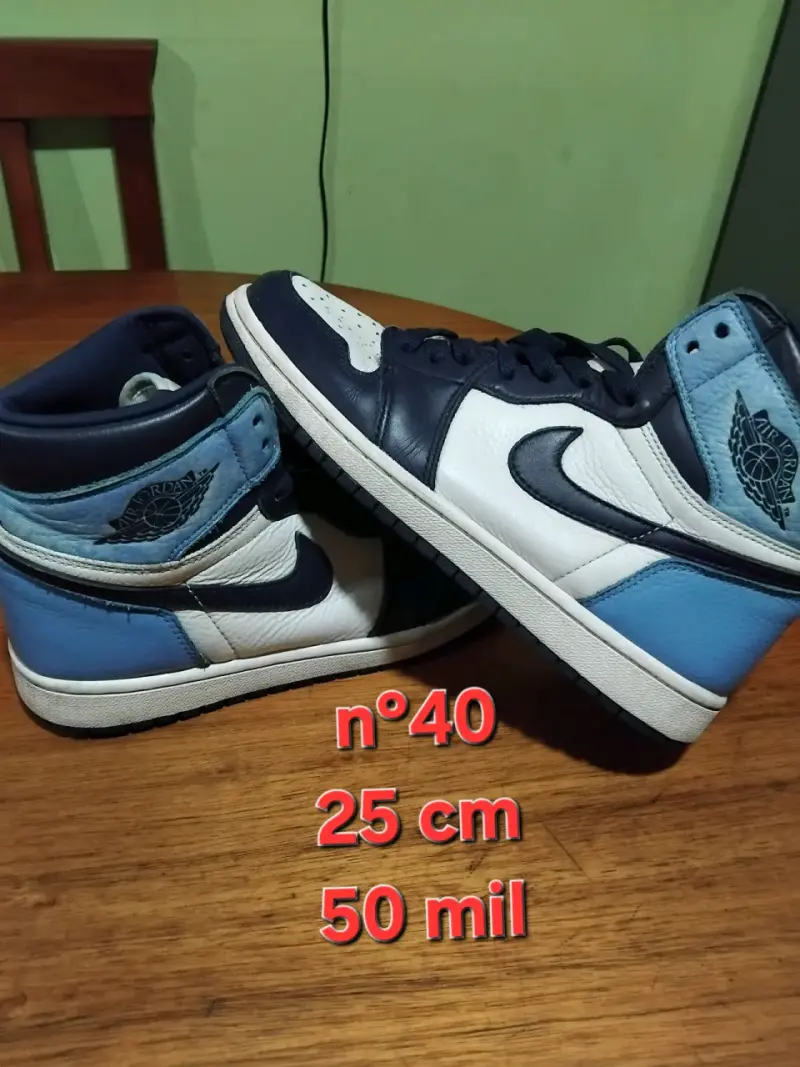 Zapatillas Nike azul y amarillo talla 37.5 - 2