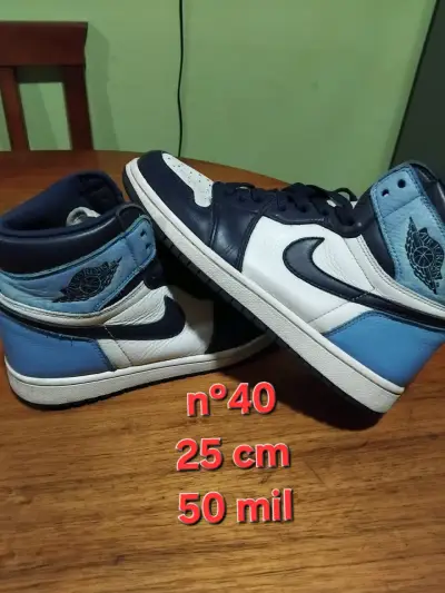 Zapatillas Nike azul y amarillo talla 37.5 - miniatura 2