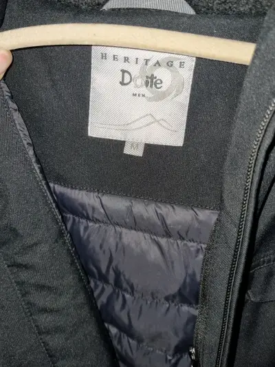 Chaqueta negra Doite Heritage con capucha - miniatura 2