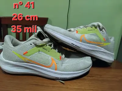 Zapatillas Nike azul y amarillo talla 37.5 - miniatura 4