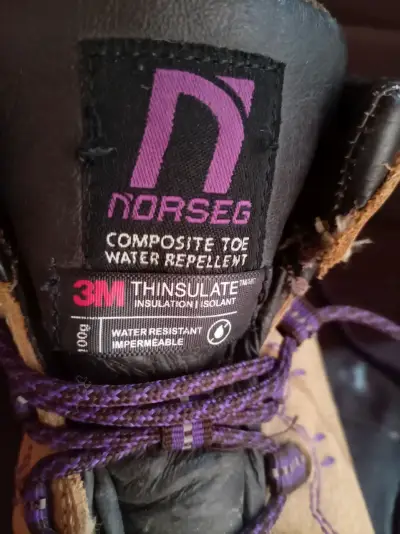 Zapatos de seguridad mujer con cordones morados - miniatura 2