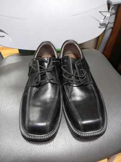 Zapatos formales de cuero negro para hombre - miniatura 3