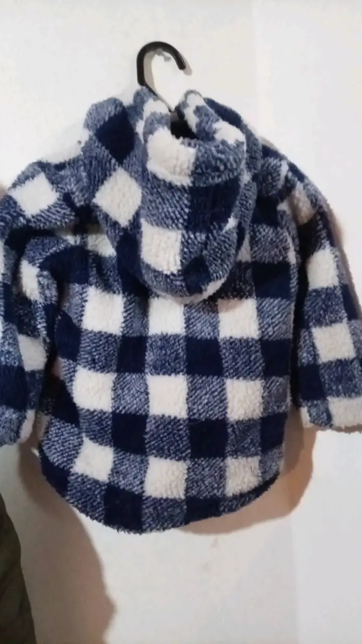 Chaqueta infantil colloky de lana a cuadros - 2