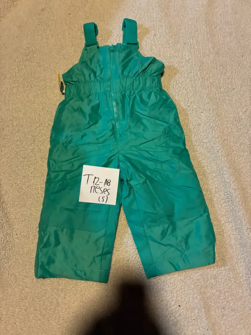 Pantalón de nieve verde para bebé 12-18 meses - 1