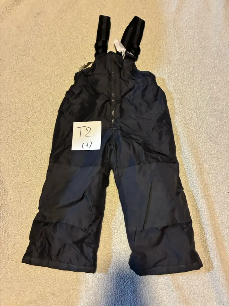Pantalón de nieve infantil negro T2 - 1