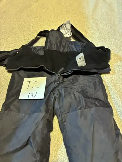 Pantalón de nieve infantil negro T2 - miniatura 2