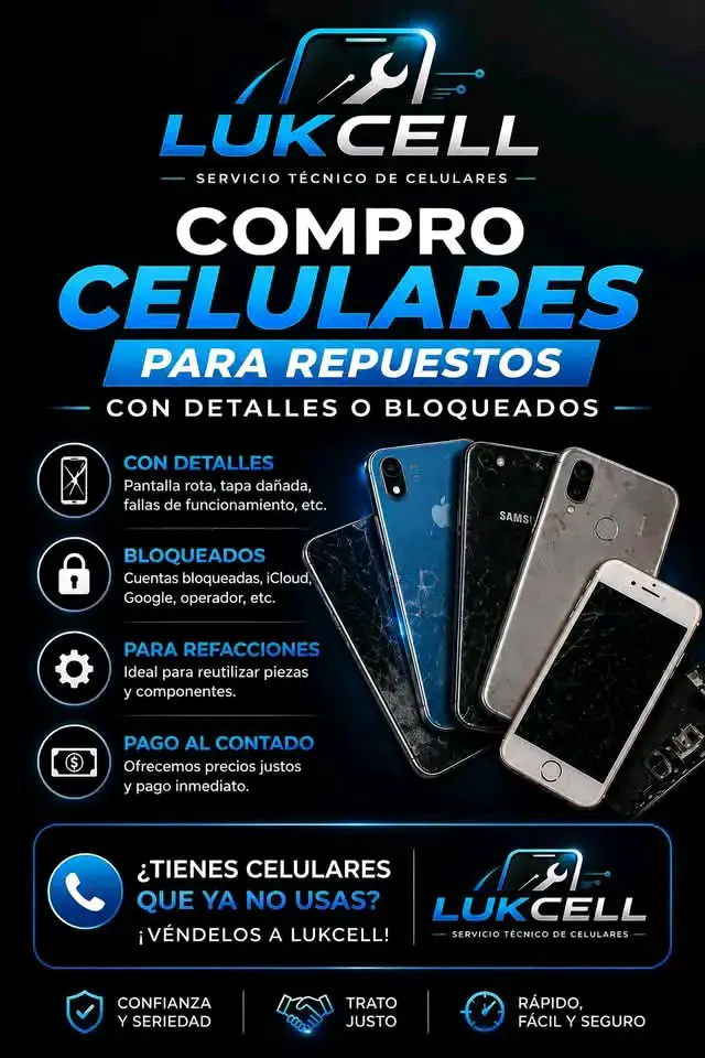 Compra de celulares para repuestos