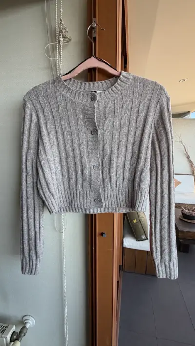 Cardigan gris HyM - miniatura 1