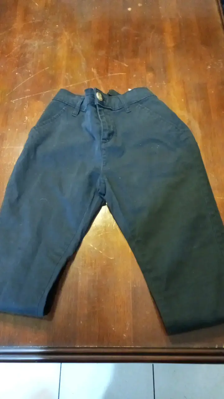 Pantalones negros de algodón para hombre - 3